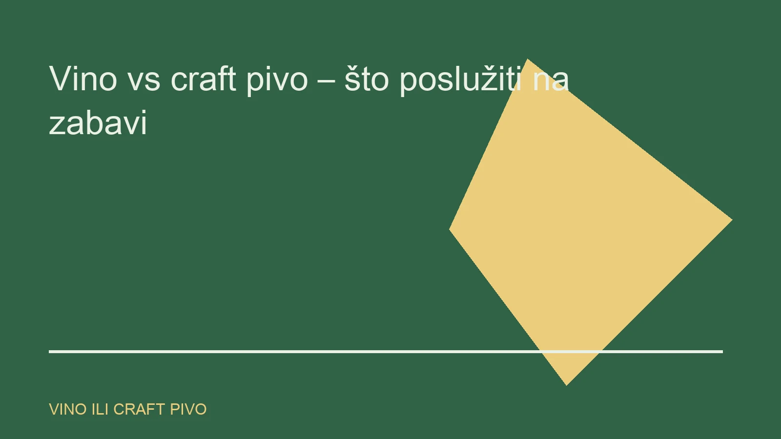 Urednička ilustracija za temu vino ili craft pivo